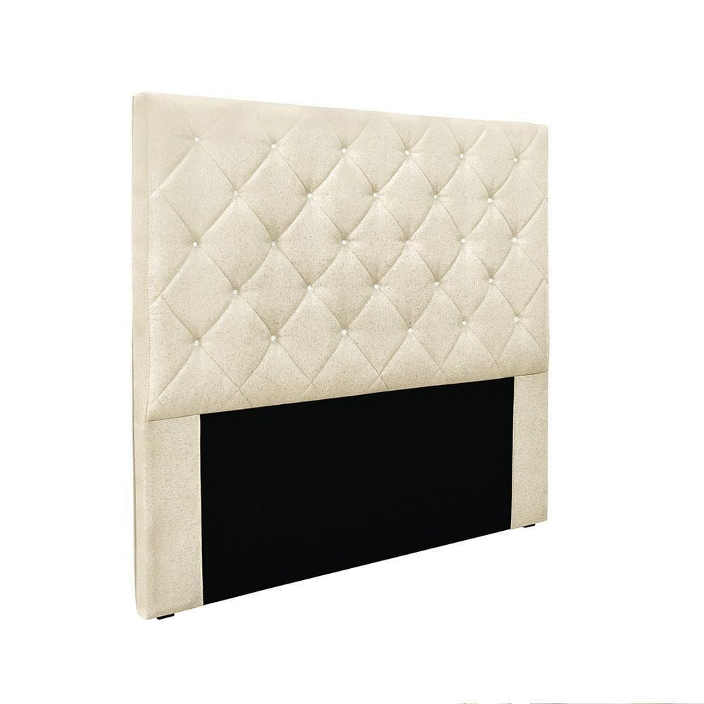 Cabeceira Cama Box King 195 Cm Tania Linho Pérola S04 - D`rossi