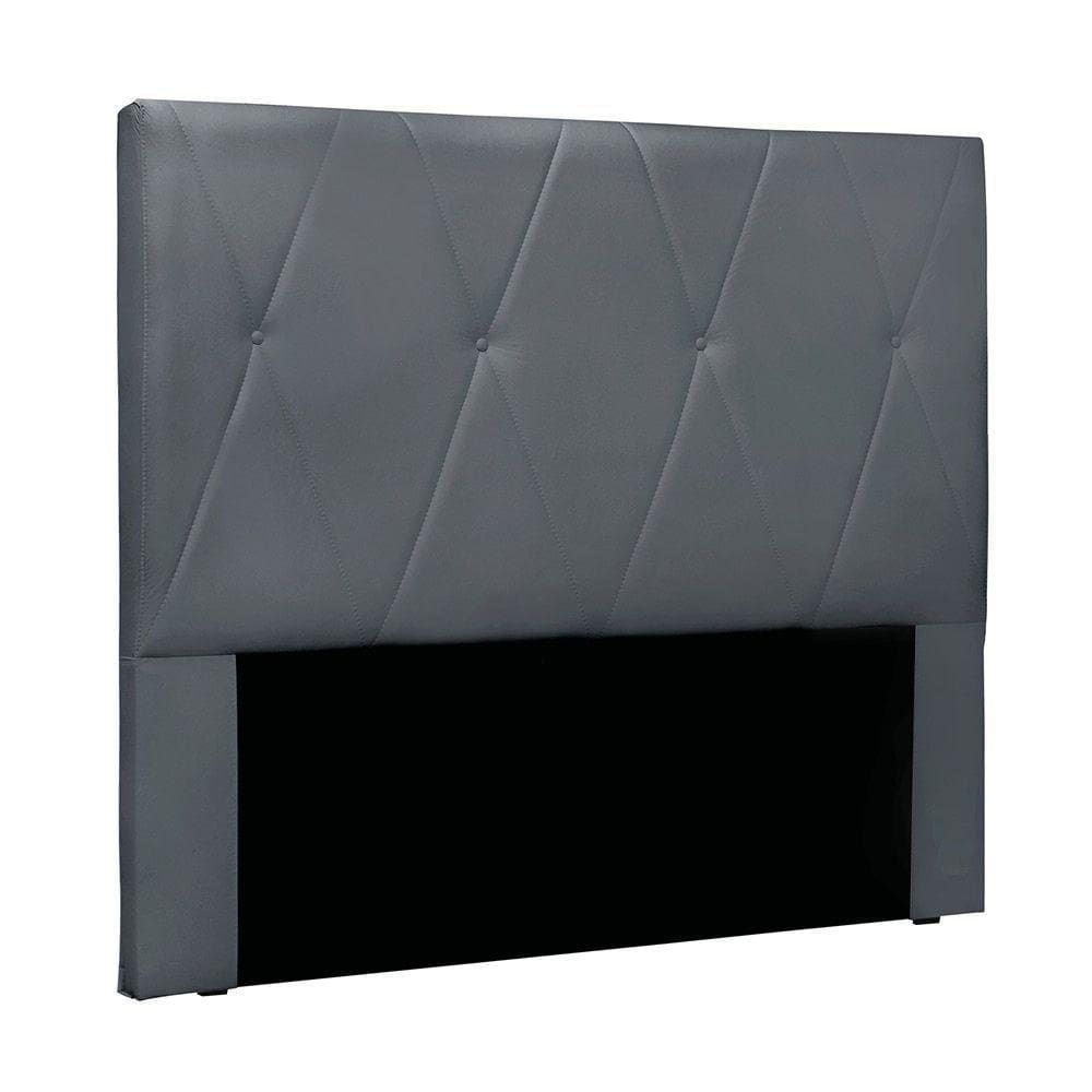 Cabeceira Cama Box Casal 140 Cm Aquilla Veludo Cinza S04 - D`rossi