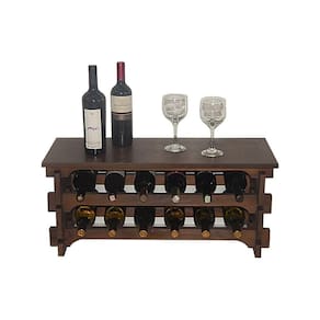 Adega Para Vinho 12 Garrafas Tipo Mesinha Cor Embuia C6