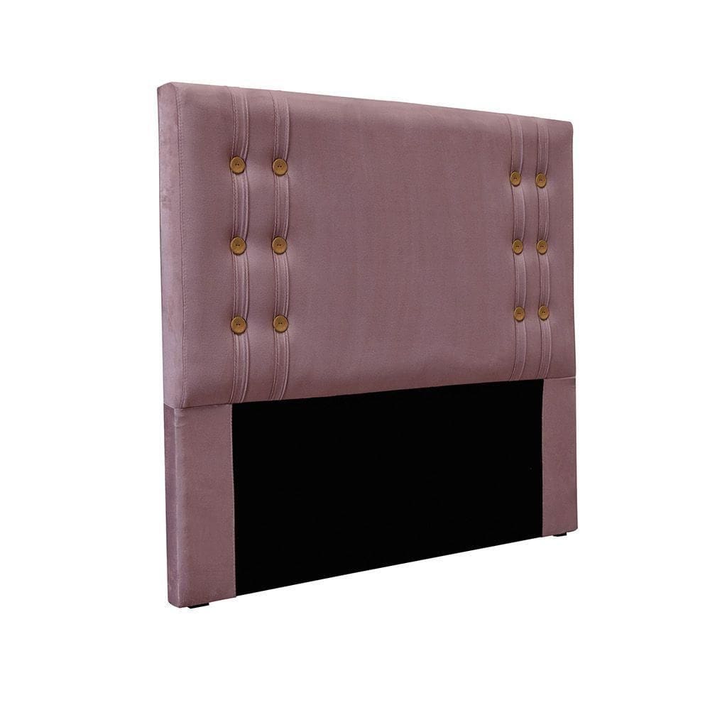 Cabeceira Cama Box Queen 160 Cm Gênova Veludo S04 - D`rossi Cor Uva