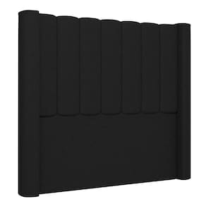 Cabeceira Casal Queen Cama Box 160cm Claire I02 Linho Preto Mpozenato