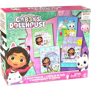 Quebra Cabeça Progressivo Em MADEIRA GABBY`S DOLLHOUSE Grow