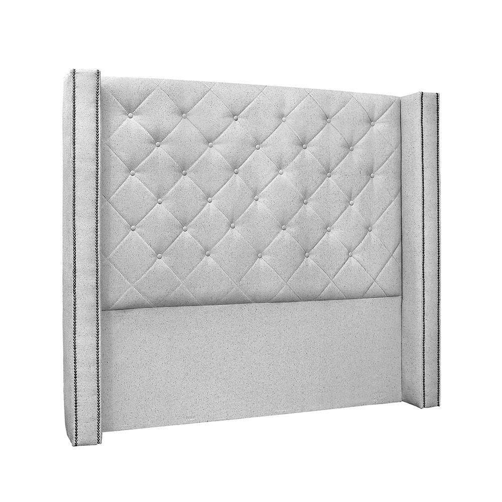 Cabeceira Cama Box King 195 Cm Vicenza Linho Grigio S04 - D`rossi