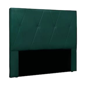 Cabeceira Cama Box Casal 140 Cm Aquilla Veludo Verde S04 - D`rossi