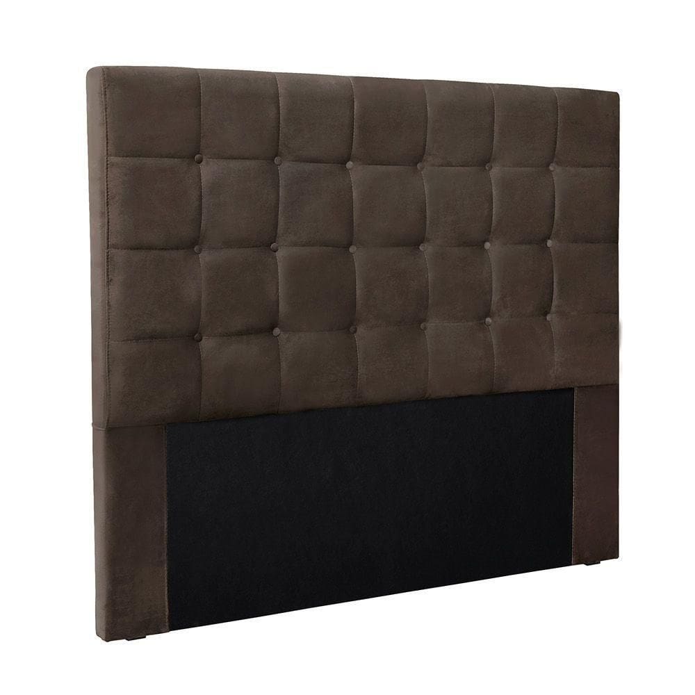 Cabeceira Cama Box King 195 Cm Verona Veludo Marrom S04 - D`rossi