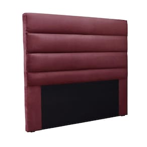 Cabeceira Cama Box Solteiro 90 Cm Arles Veludo Vinho S04 - D`rossi