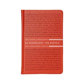 Os Evangelhos, Edição Bilíngue, Português/Inglês, NVI/NIV, com palavras de Jesus em azul, Capa dura(2207)