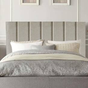 Cabeceira Carla Pé Plástico 160cm Queen Size Para Cama Box Quarto Linho Bege - Gat Magazine