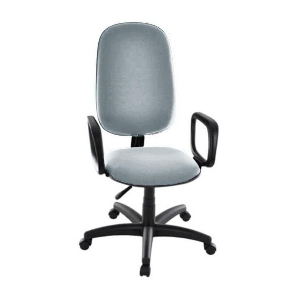 Cadeira Presidente Para Escritório Com Braços Linha Uno Cinza