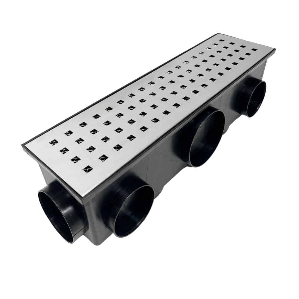 Ralo 15x50 Multi Saídas Grelha em Inox 304 Quadriculado
