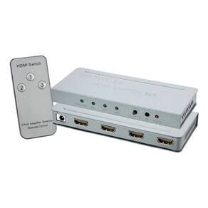 Switch Hdmi 1 Entrada X 3 Saídas Com Controle - Metal