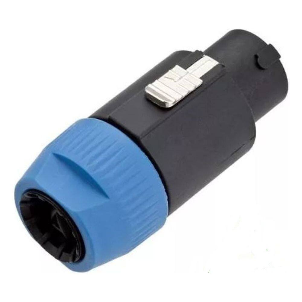 Plug Speakon Macho 8 Vias C/trava Emb 04 Pçs