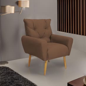 Poltrona Decorativa Para Denver Veludo Matrix - Cobre Cobre