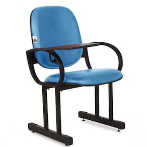 01 Cadeira Para Auditório Com Prancheta Linha Dallas Auditório Azul