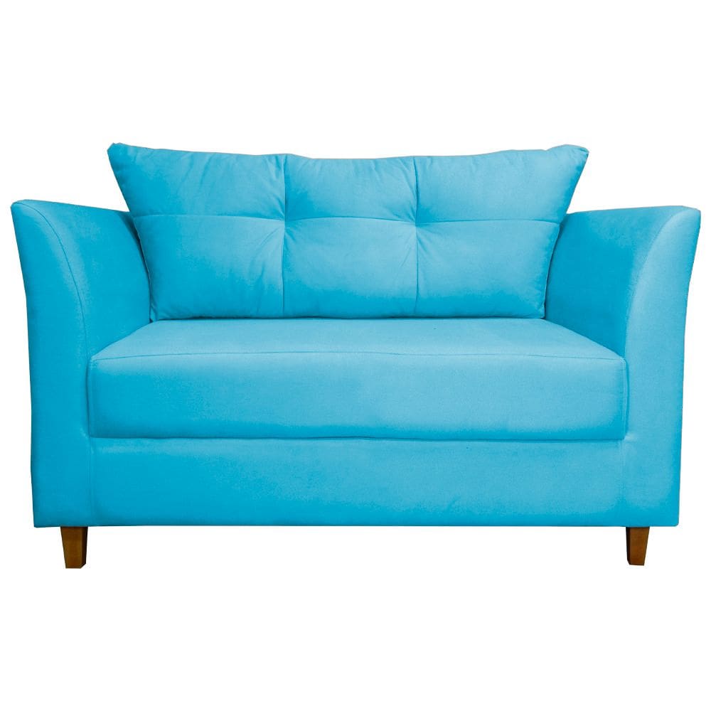 Namoradeira Isis Veludo Azul Turquesa - Montanaris Decor