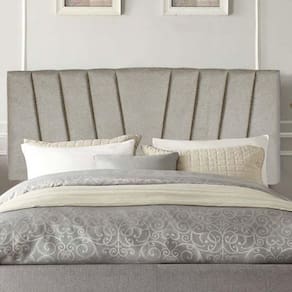 Painel Estofada Bélgica 90cm Solteiro Para Cama Box Quarto Linho Bege