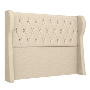 Cabeceira Casal Cama Box 140cm Malva I02 Linho Bege Mpozenato
