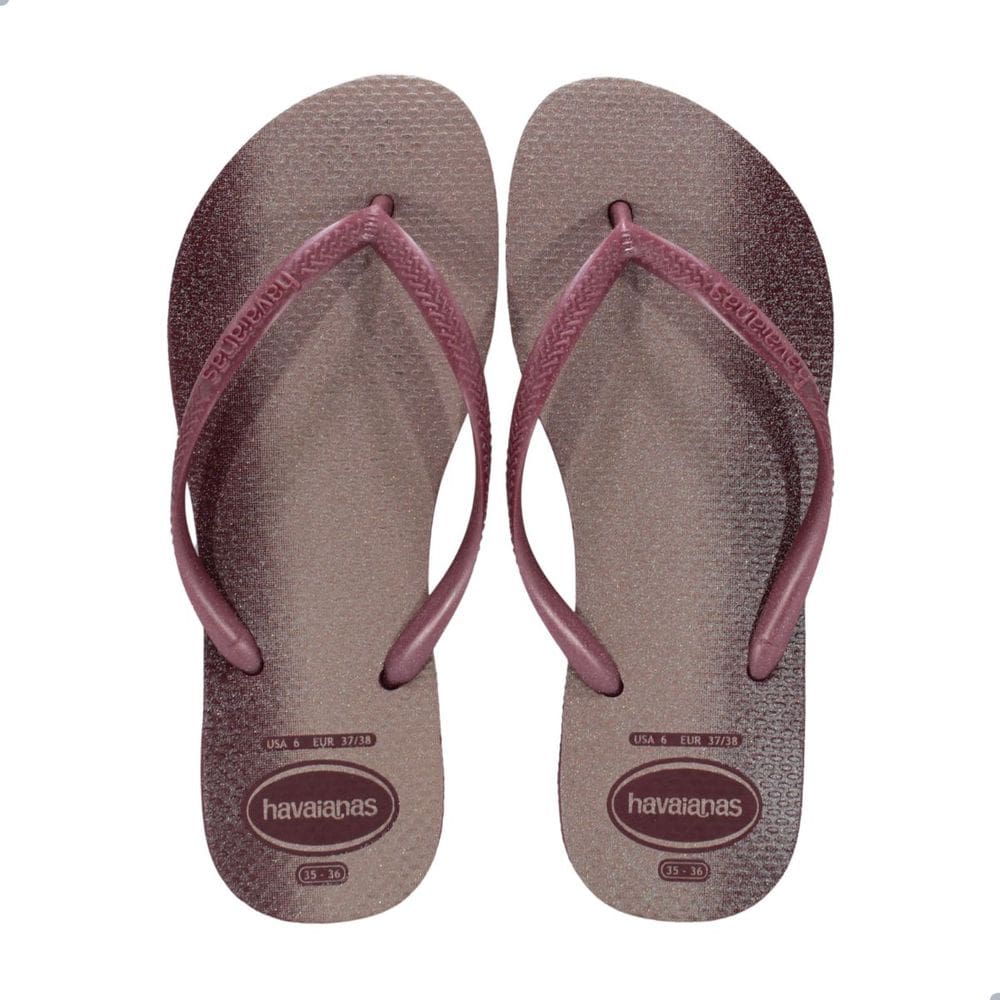 Chinelo Feminino Havaianas Slim Gloss-Amaranto
