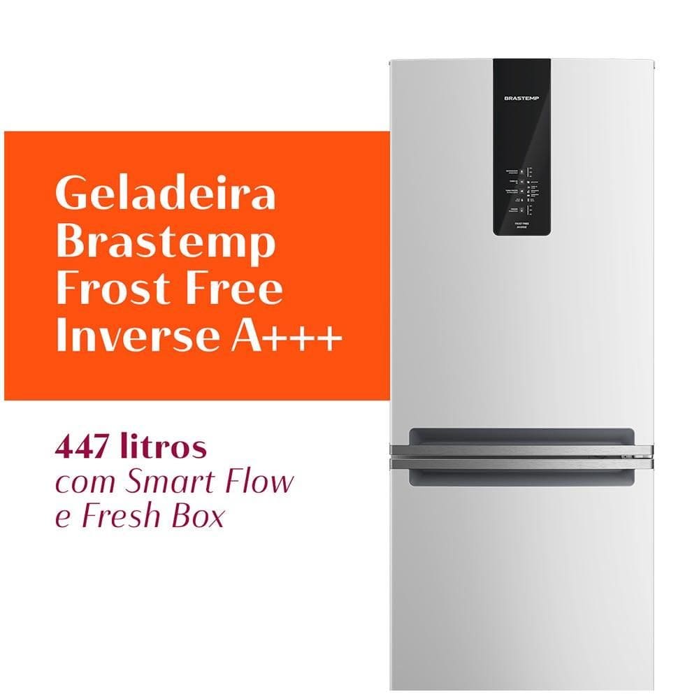 Geladeira Brastemp Bre85ak Frost Free Inverse 588 litros cor Inox com ...