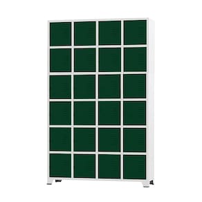Armário Roupeiro De Aço 24 Portas Para Vestiário Academia Locker Verde Escuro com Chave