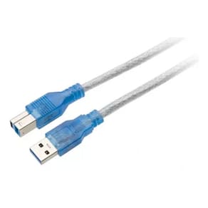 Cabo Usb 3.0 Macho A+b 2m Cristal Impressora