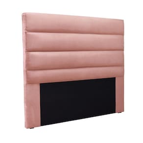 Cabeceira Cama Box Casal 140 Cm Arles Veludo Rosa S04 - D`rossi