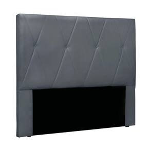 Cabeceira Cama Box Solteiro 90 Cm Aquilla Veludo S04 - D`rossi Cor Cinza