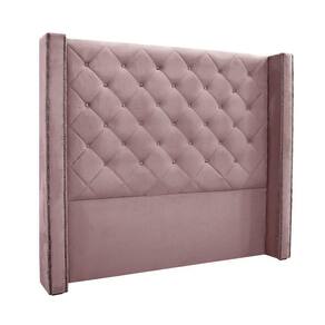 Cabeceira Cama Box Casal 140 Cm Vicenza Veludo Lilás S04 - D`rossi