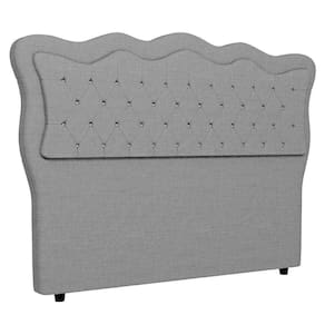 Cabeceira Casal Cama Box 140cm Oregon I02 Linho Cinza Mpozenato