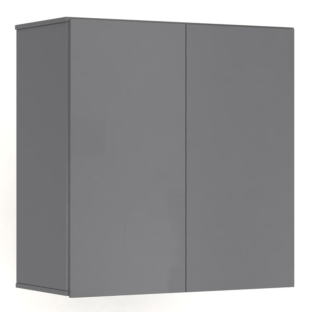 Armário de Cozinha Aéreo 2 Portas 67cm Italy Cinza - EJ Móveis