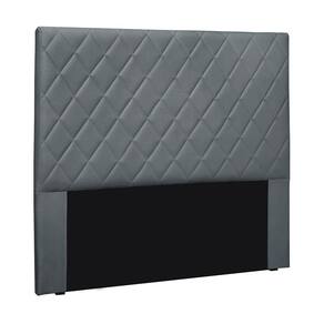 Cabeceira Cama Box Solteiro 90 Cm Dubai Veludo S04 - D`rossi Cor Cinza