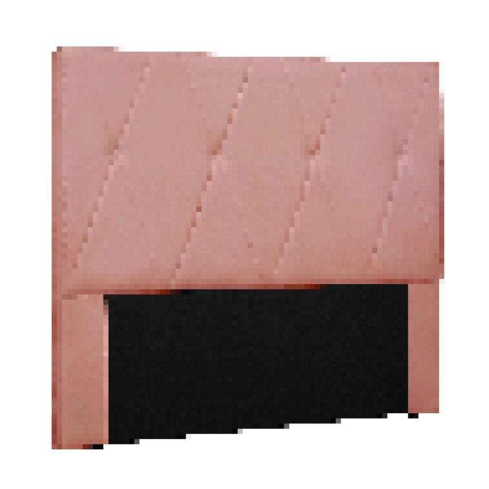 Cabeceira Cama Box Queen 160 Cm Aquilla Veludo S04 - D`rossi Cor Rosa