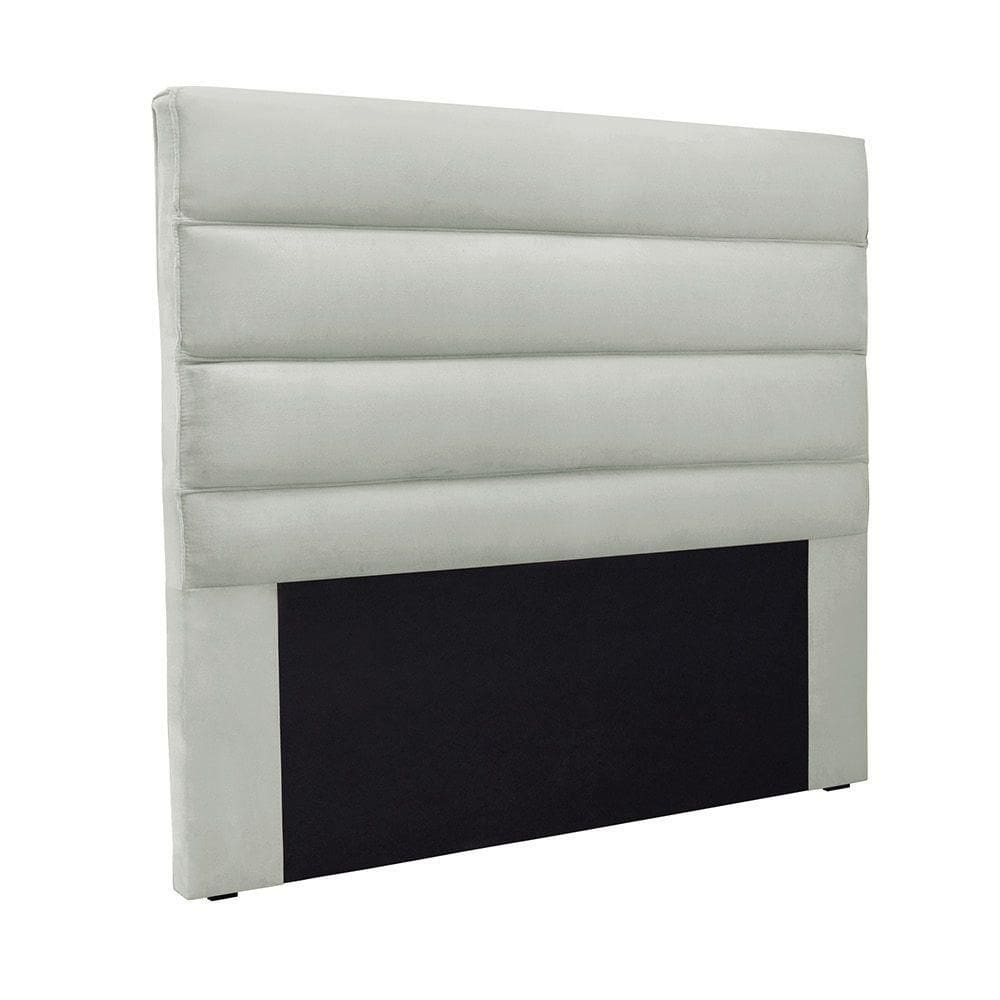 Cabeceira Cama Box Queen 160 Cm Arles Veludo S04 - D`rossi Cor Prata