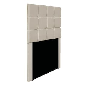 Cabeceira Estofada Manchester 90 Cm Solteiro Suede - Doce Sonho Móveis Cor Bege