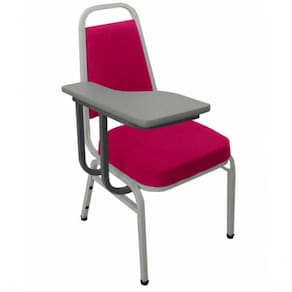 Cadeira Universitária Empilhável Linha Hotel Plus Rosa