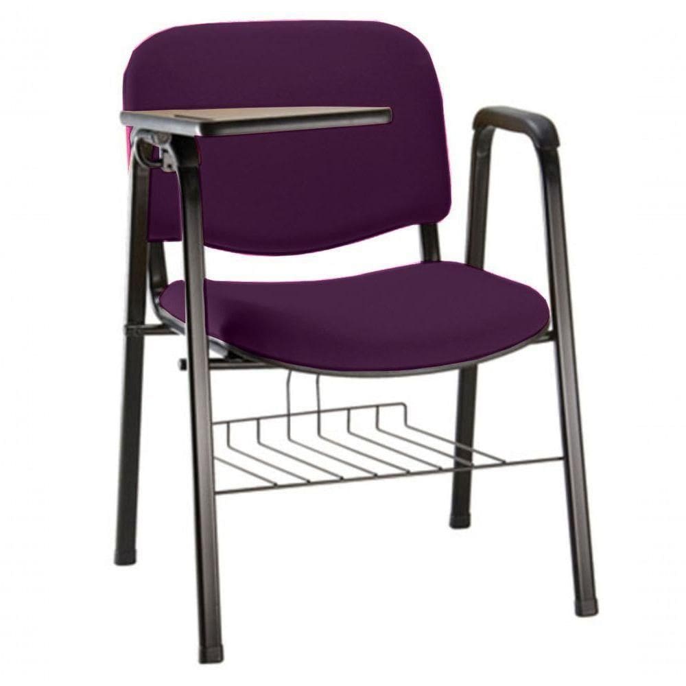 Cadeira Universitária Para Auditórios Linha Hotel Roxo