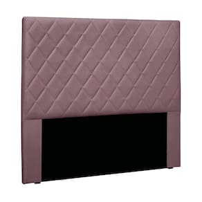 Cabeceira Cama Box Casal 140 Cm Dubai Veludo S04 - D`rossi Cor Uva