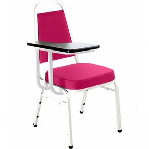 Cadeira Universitária Empilhável Linha Hotel Plus Rosa