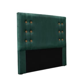 Cabeceira Cama Box King 195cm E Recamier Gênova Veludo S04 - D`rossi Cor Verde