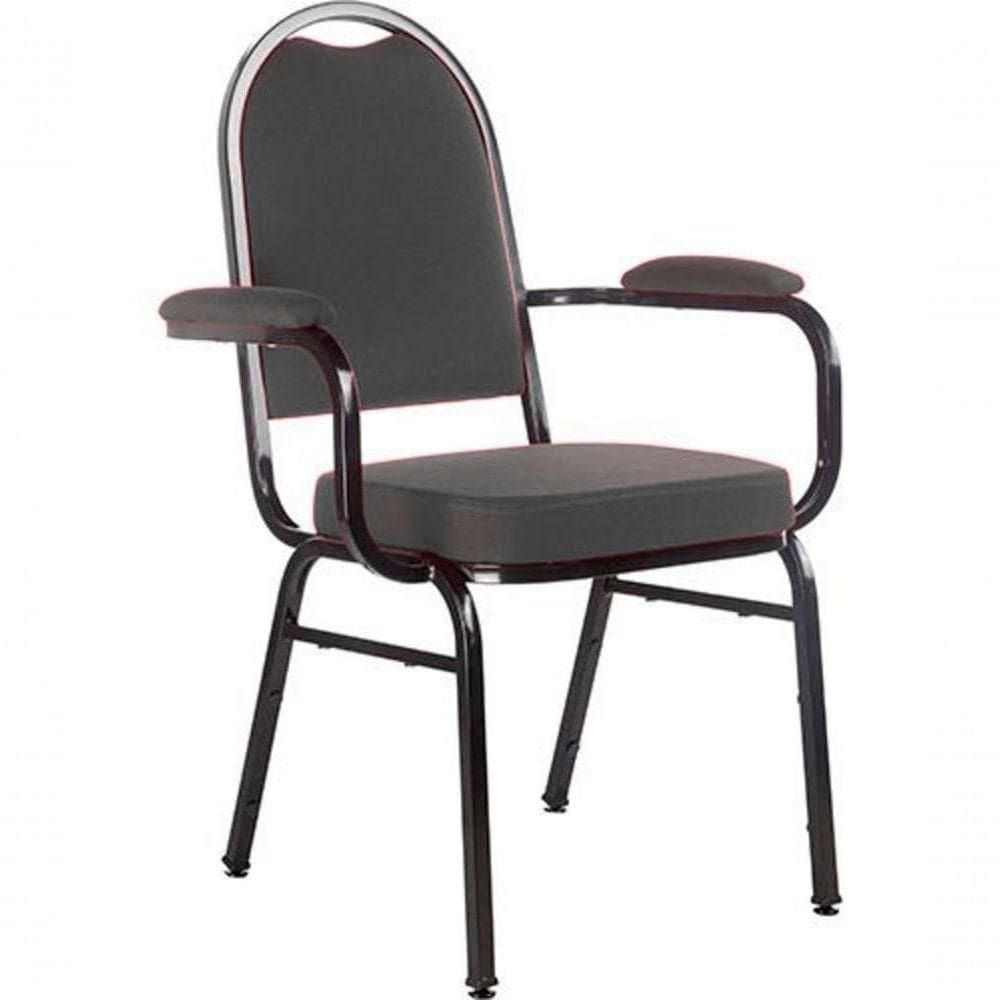 Cadeira Com Braços Para Auditórios Linha Hotel Preto
