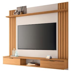 Painel Para Tv 70 Pol 180cm Ripado 2 Portas Solle H01 Off White-cinamomo
