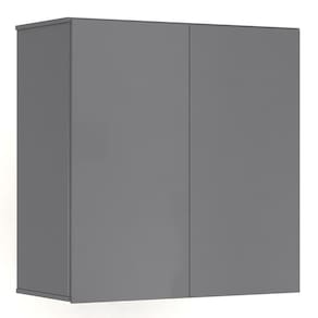 Armário de Cozinha Aéreo 2 Portas 67cm Italy Cinza - EJ Móveis