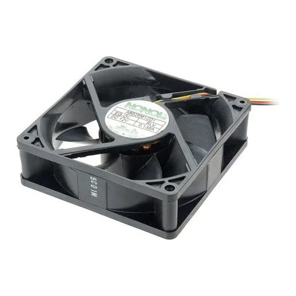 Cooler Microventilador 80x80x25mm 12v Kit Com 5pçs