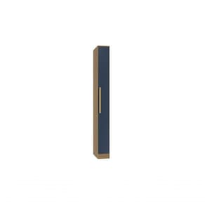 Guarda-roupa 1 Porta Kappesberg Adapt Nogueira/azul Profundo 25cm