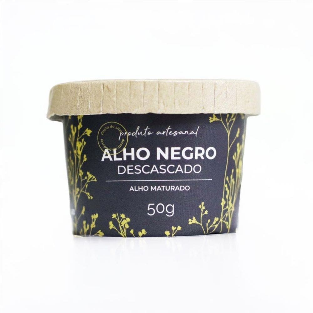 Alho Negro Descascado Artesanal 50g - Alho Negro do Sítio