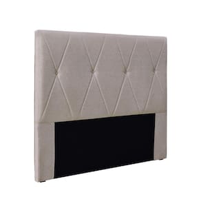 Cabeceira Cama Box Casal 140 Cm Aquilla Linho S04 - D`rossi Cor Areia