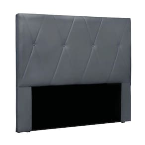 Cabeceira Cama Box Solteiro 90 Cm Aquilla Veludo Cinza S04 - D`rossi