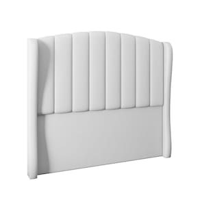 Cabeceira Para Cama Box Casal 140 Cm Angel Corino Branco I02 - D`rossi