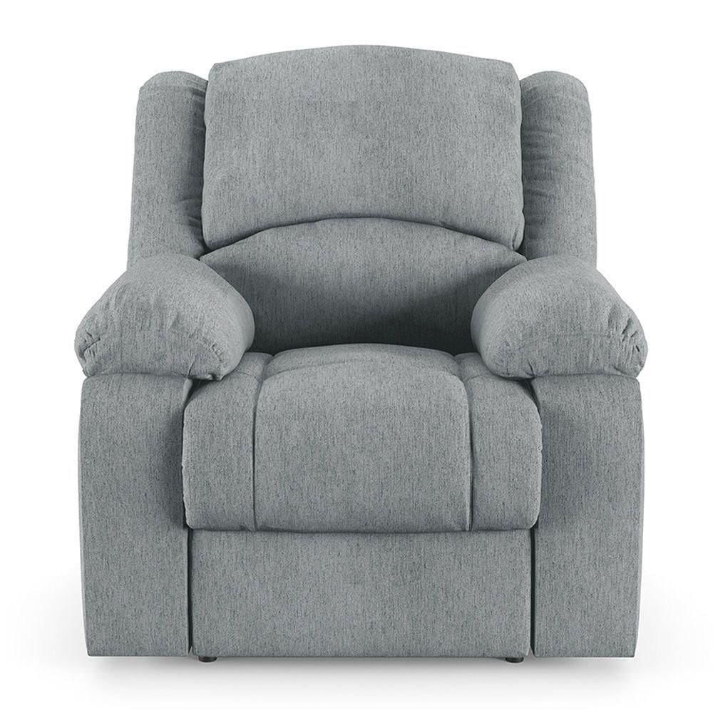Poltrona Do Papai Reclinável Sala De Cinema Barcelona Touch Linho Cinza