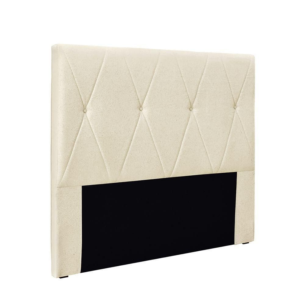 Cabeceira Cama Box Solteiro 90 Cm Aquilla Linho S04 - D`rossi Cor Perola